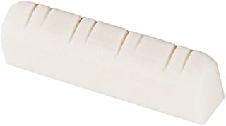 Alnicov 28x5x7mm String Nut,Slotted Bone Mandolin Nut for 8 String Mandolin Accessories 1Pcs