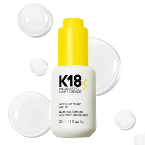 K18 Molecular Repair Hair Oil, Weightless Oil for Stronger, Healthier Hair, Suitable For All Hair Types