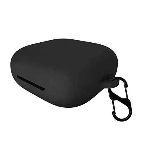 Image of KACA Protective Shockproof Silicone Cover Case with Buckle Compatible with Oppo Enco W51 (Black)