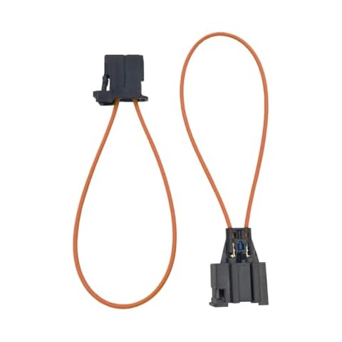 DSkoiph 2pcs Female & Male Adapter Universal Connector for Radio and Audio Fiber Optic Optical Loop Bypass Compatible with BMW Audi Benz Mercedes VW Porsche Cover