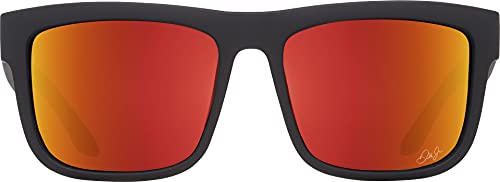 Image of Spy Optic Discord Dale Jr /Matte Black /Hd Plus Gray Green /Orange Spectra Mirror One Size