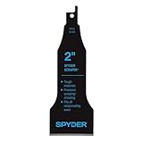 Spyder 2-Inch Scraper Blade Attachment for Reciprocating Saws, for Removing Tile, Linoleum, Adhesives, Mastics, and More (00319)
