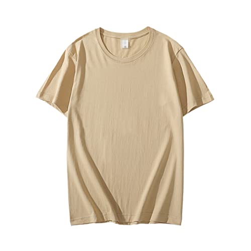 T-shirt d'été Harajuku homme col rond : la solution grande taille blanc uni