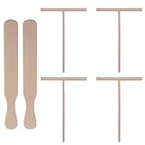 OUNONA 6stücke Holzspatel Mit Holzspatel Förmigen Spachteln Pfannkuchenverteiler Und Spatel Aus Holz Praktisches Kochzubehör Für Pfannkuchen Und Teiggerichte
