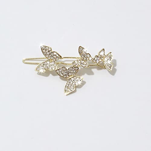 Klips do włosów śliczne koreański kryształowy motyl spinki do włosów uchwyty zaciski dla dziewczynek kobiety akcesoria do włosów szpilka krab pałąk nakrycia głowy