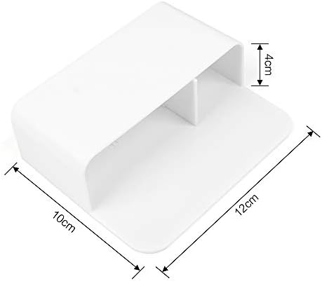 Huayue 2 PCS Magnetic Marker Holder, Whiteboard Marker and Eraser Holder Dry Erase Storage Organizer for Office Refrigerator, White