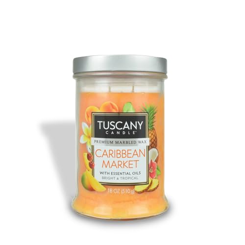 Tuscany Candle Caribbean Market: Tropical Fruit Scented Candle 18 oz