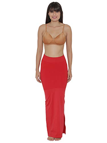Image of Clovia Women's Petticoat Style Saree Shapewear with Side Slit in Violet