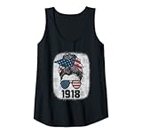 donna messy bun awesome since 1918 limited edition birthday canotta