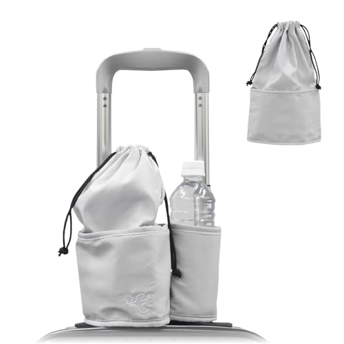 [Shiro Lab] しろラボ （折りたためる） マルチキャリーホルダー GRY キャリーオンバッグ 出張 整理 旅行 便利グッズ トラベルバッグ 小さめ (グレー)