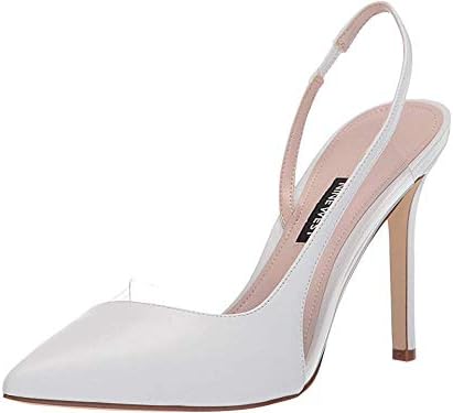 nine west toffee vinyl slingback pumps