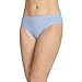 Jockey Women's Underwear Comfies Cotton French Cut - 3 Pack, Teal Blue/Periwinkle/Peach Rose, 7