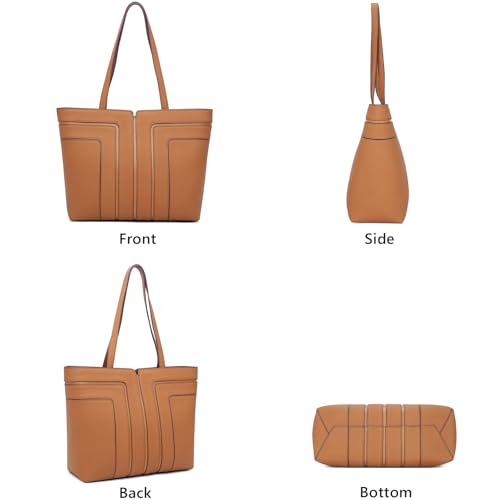 Bolso Tote de Cuero Genuino para Mujer Gran Capacidad miniatura 3