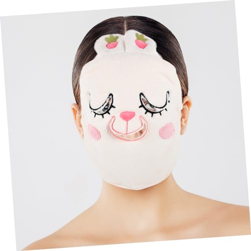 Ipetboom Toalha Quente Capa De Máscara Facial Toalhas De Máscara Facial Toalha Facial Coral Toalhas