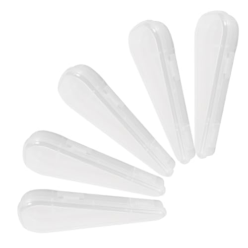 Holibanna 5Piezas Estuche de Almacenamiento Transparente Cepillos Pequeños de Limpiar de Organización Creativa