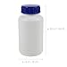 SEWACC 3Pcs 500Ml Large Capacity Reagent Bottles with Blue Caps, Thickened Sealed Plastic Chemical Sample Containers for Laboratory and Industrial Use