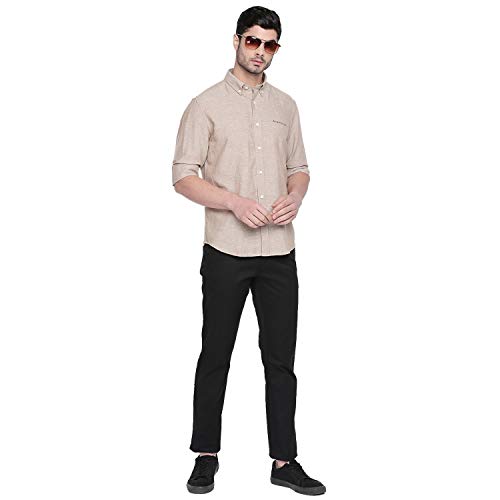 Image of Giordano Men's Solid Regular fit Casual Shirt