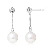 [ララクリスティー] ピアス レディース あこや真珠 パール 天然ダイヤモンド 0.1ct プラチナ PT900 le71-0016-pt