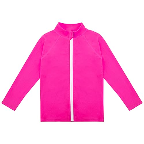 Rash Guard for Boys Long Sleeve Zipper Swim Shirt UPF 50+ Toddler Sun Water Suit3