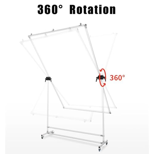 Kit diffuseur de lumière pour photographie, cadre rotatif à 360° avec roulettes, hauteur réglable en tissu diffusion, pour prise de vue photo et vidéo