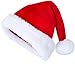 Produktbild Hatstar Weihnachtsmütze - Nikolaus Weihnachtsmann Santa Claus Mütze - Dicker Plüsch Rand Fellrand - kuschelweich & angenehm