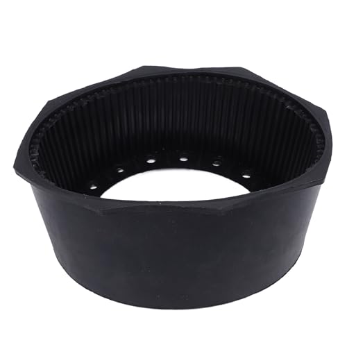 Black Rubber Diving Cylinder Boot, Cylinder Boot Octagon Rubber Boot for 12l Aluminum Alloy Flat Bottom Diving