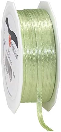 C.E. Pattberg SATIN white gift ribbon, 55 yards for Wrapping Gifts, 0.12 inches width, Ribbon for Decorating & Crafting, Decorative Ribbon for Gifts, for every occasion