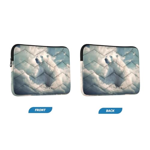 Funda para portátil blanca Cloud Bear para 13-14 pulgadas miniatura 2