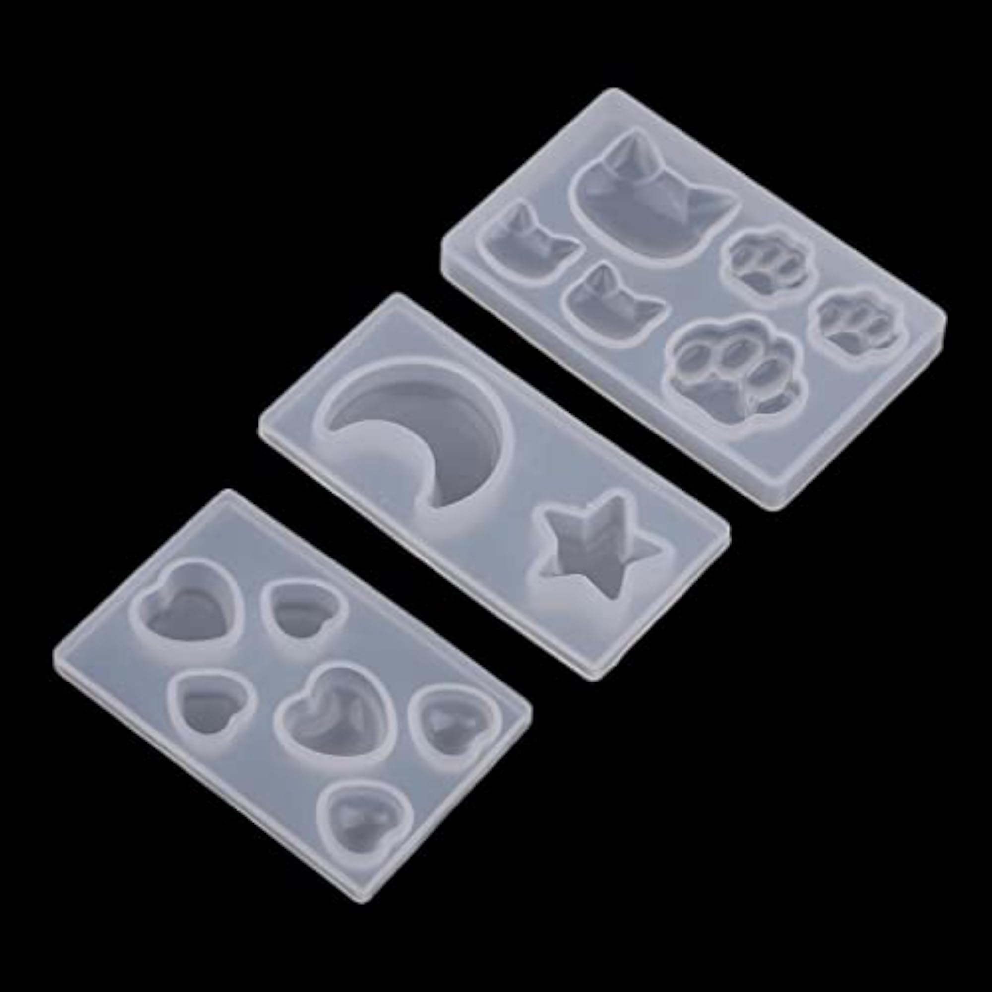 DIY Assorted Shapes Silicone Molds for Crafting