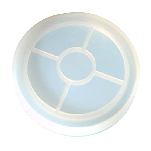 zalati Casting Mould Silicone Mold with Round Shape for DIY Stone Cup Mat Jewelry Coaster Painting Home Decor