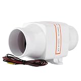 Malufain Marine-Bilgenluftgebläse, 3 Zoll, 128 Cfm, 12V 24V Abs (12V)