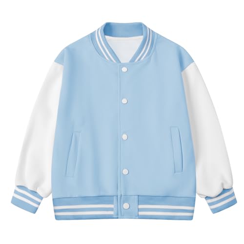 Image of ARTMINE Kids Baseball Jackets Casual Varsity Jacket School Bomber Jackets