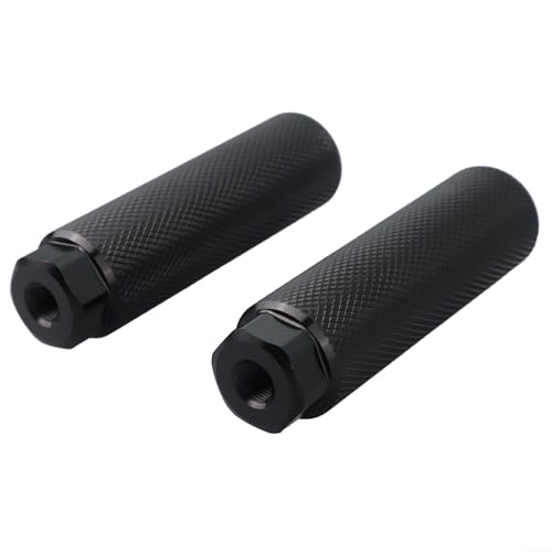 Bike Pegs Aluminum Alloy Bike Pegs With Non Slipping Grooves for Bike Road Bike Mountain Bikes(black)