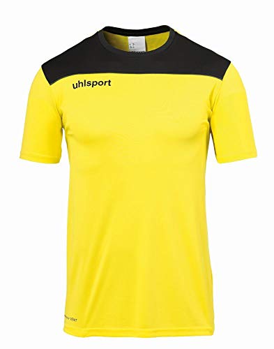 uhlsport Męska koszulka otwarta 23 Poly koszulka piłkarska odzież treningowa żółty Zielony/czarny/biały. M
