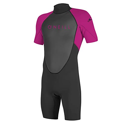 ONEILL Mädchen Youth Reactor Ii 2mm Back Zip Spring Wetsuit, schwarz (Berry), 14