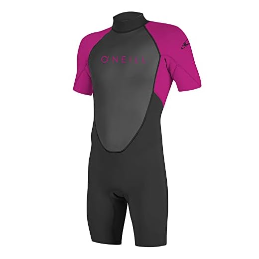 ONEILL Mädchen Youth Reactor Ii 2mm Back Zip Spring Wetsuit, schwarz (Berry), 14