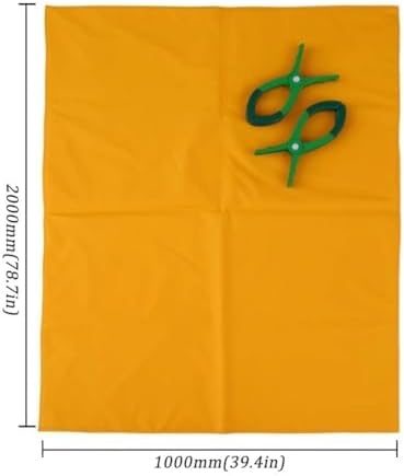 High-Voltage Insulating Blanket 0.4KV/10KV, Portable Electrical Safety Mat with 2 Insulating Clips, 400x500mm (15.74x19.68in), Essential Line Insulator for Electricians