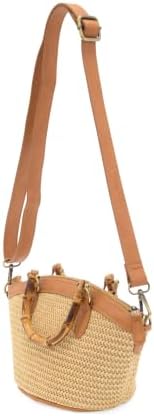 Joy Susan Women's Fashion Purse Straw Bamboo Handle Basket Crossbody Hand Bag