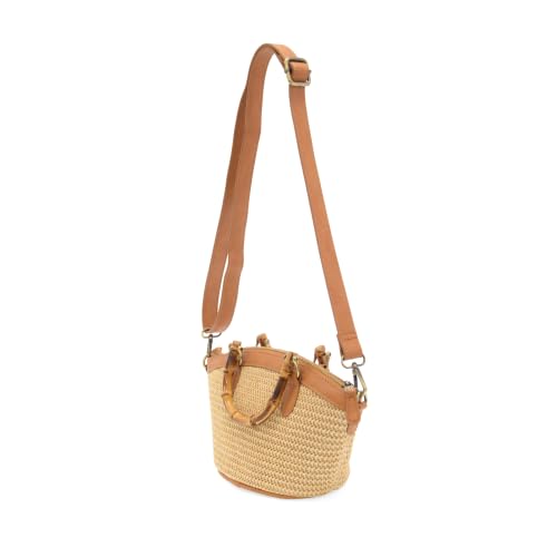 Joy Susan Women's Fashion Purse Straw Bamboo Handle Basket Crossbody Hand Bag