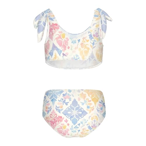 KLL Bohemian Girl Two Piece Bikini Sets Beach Swimsuit Swimwear Adjustable Shoulder Strap2