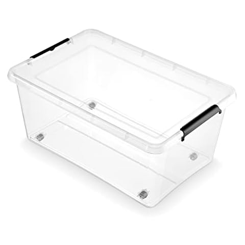 Orplast SIMPLE STORE Aufbewahrungsbox mit Deckel und Rädern 40 Cover