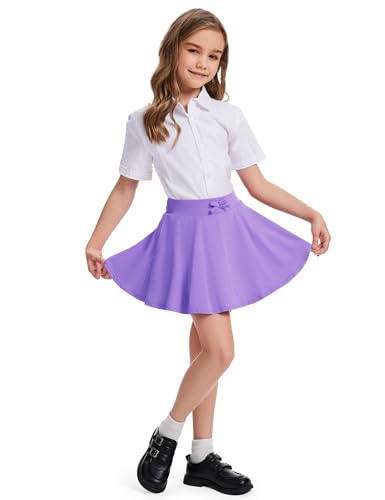 BOOPH 2 Pack Girls Skirts Athletic Uniform Skirts Toddlers Pleated Skorts with Pockets2