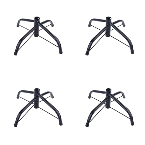 Soporte de metal para árbol de Navidad artificial con base plegable resistente 5