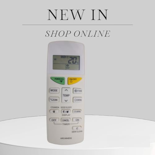 Image of All Ac Remote Control Compatible For Daikin Air Conditioner Remote (Daikin Ac Remote Dew Clean Function),White