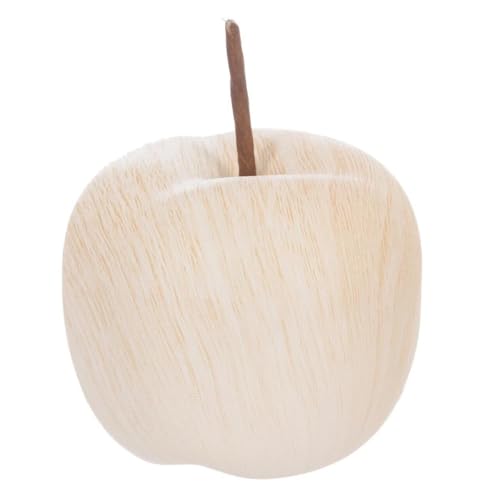 Paris Prix Atmosphera Créateur d'intérieur - Pomme en Céramique Effet Bois 9cm Beige