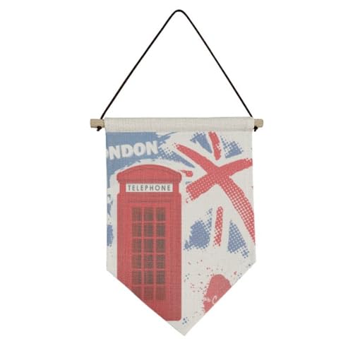 Drapeau britannique textile Londres décoration murale salon chambre ado