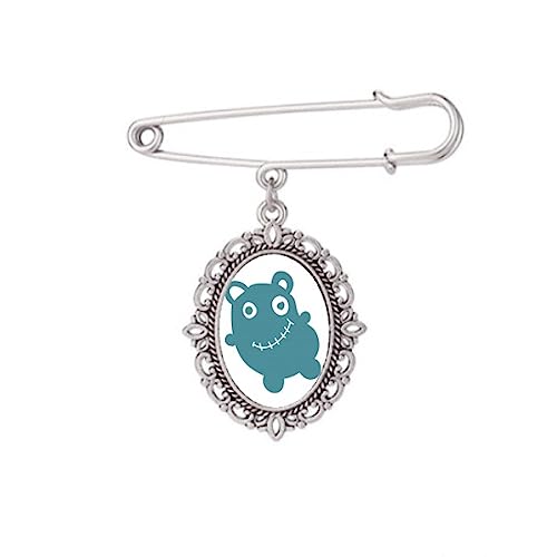 Broche Alien ours Art Déco M pour accessoiriser vos robes et chemises avec originalité