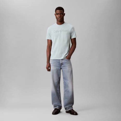 Image of Calvin Klein Men's Relaxed Fit CK Logo Crewneck T-Shirt