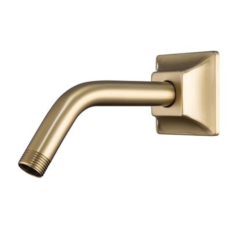 Rallonge de bras de douche en acier de qualité supérieure finition or mat - 2