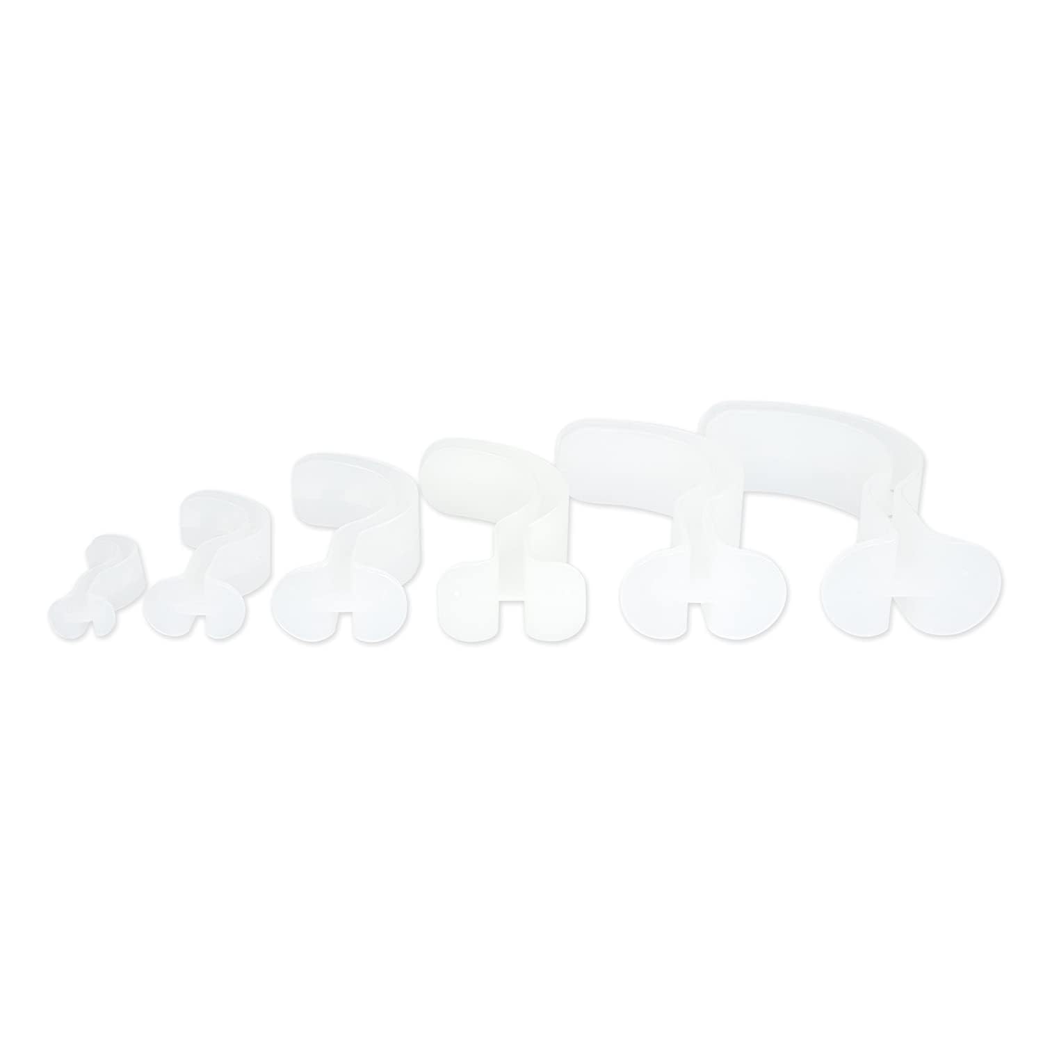 Line2design Berman Pediatric Oral Airway Kit Polyethylene Plastic Clear - First Aid Emergency Rescue - Stop the Bleed Trauma Airways EMT Supplies - Easy Access for the Suction Catheter - 6-Pack